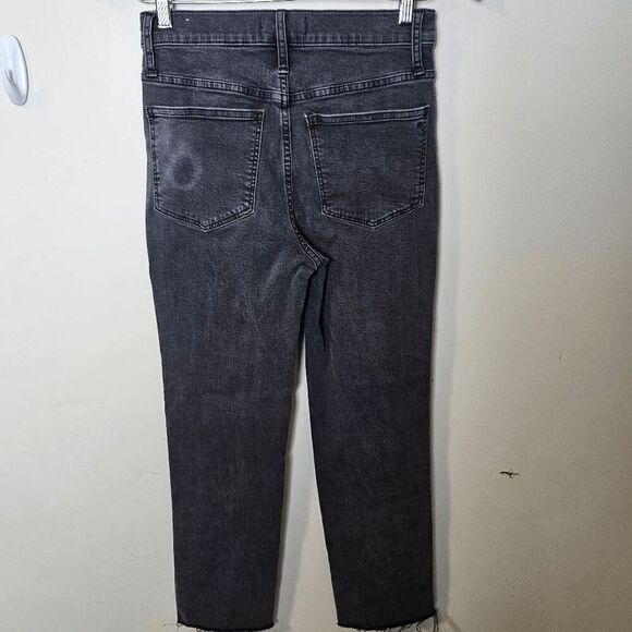 Madewell Stovepipe Jeans Womens Black Size 25 - Picture 3 of 5